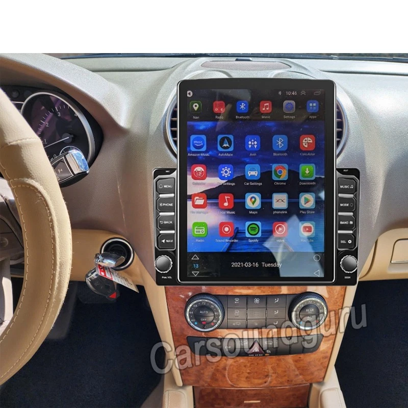 32G Car Radio Stereo CarPlay Android 15 For Mercedes-Benz ML350 GL450 2007-2011 Foto 2 de 4