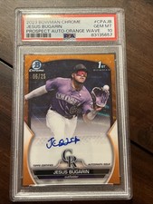 2023 Bowman Chrome Jesus Bugarin Prospect Auto Orange Wave PSA 10