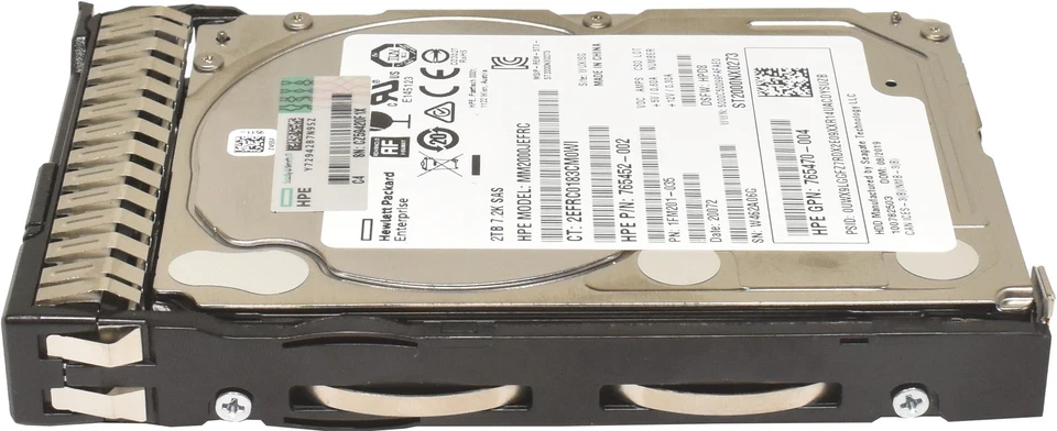 HP Seagate 2TB 2.5" 7.2K 12G SAS SED HDD ST2000NX0273 765873-001 +Caddy - Bild 3 von 4