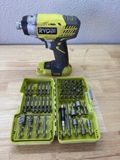 RYOBI P236A Cordless Impact Driver 18.0V 400IPM. No Battery. Tested Bit Set Inc.