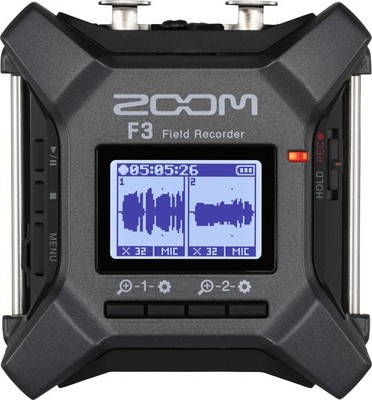 Zoom F3 MultiTrack Field Audio Rekorder USB 2 x XLR Fieldrecorder Aufnahmegerät