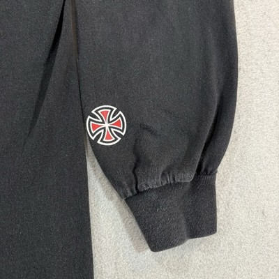 Vintage Independent Trucks Long Sleeve T Shirt Sz M Iron Cross 90s