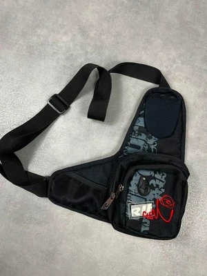 Sacoche sling bag vintage Y2K Surfwear Rip Curl noir imprimé brodé - Photo 1/4