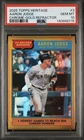 2025 Topps Heritage Record Breakers Aaron Judge Gold Refractor /50 PSA 10 Pop 2