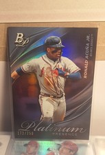 2019 Bowman Platinum Wal-Mart Platinum Presence Ronald Acuña Jr Purple /250