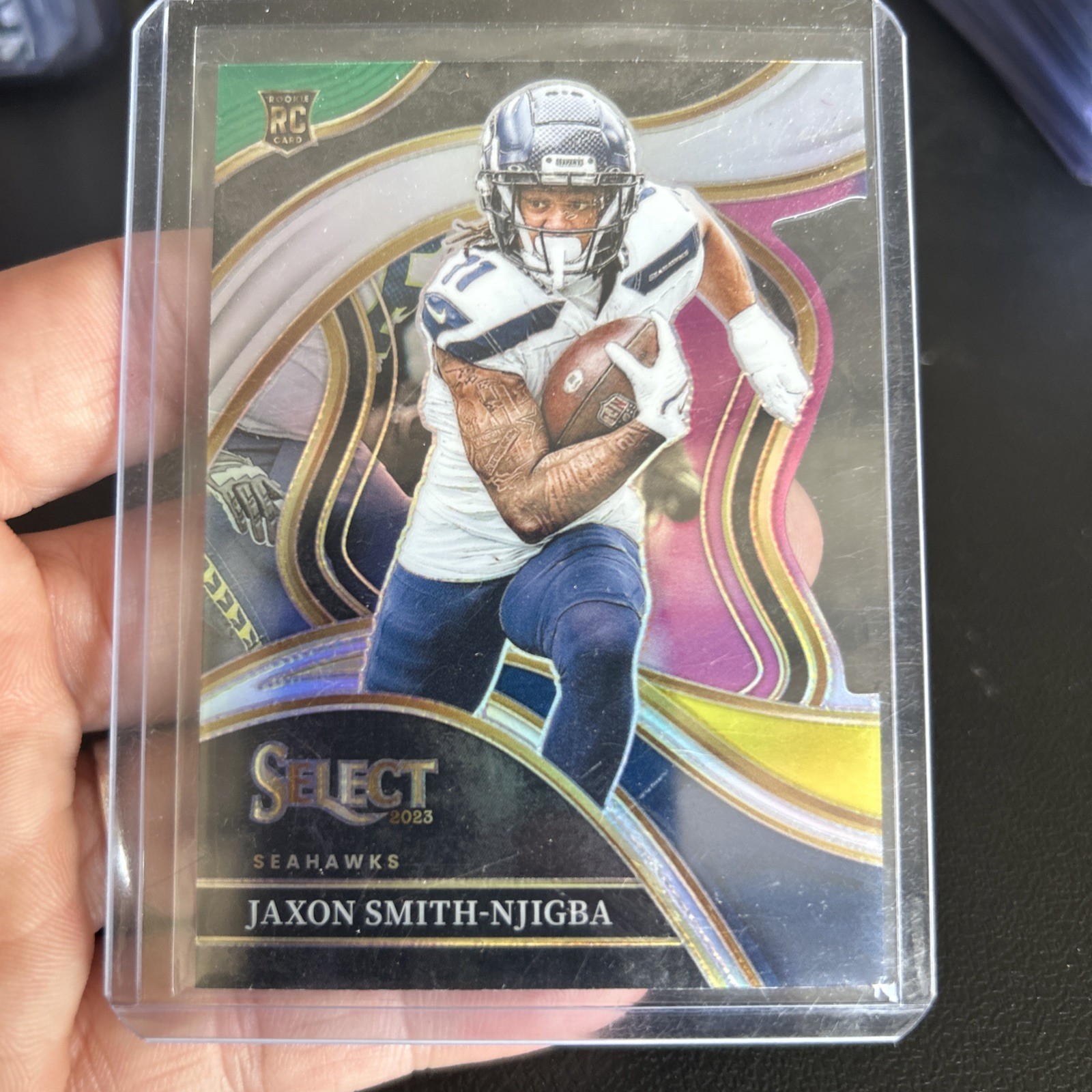 2023 Panini Select - Club Level Jaxon Smith-Njigba #259 Silver Prizm Die-Cut (RC