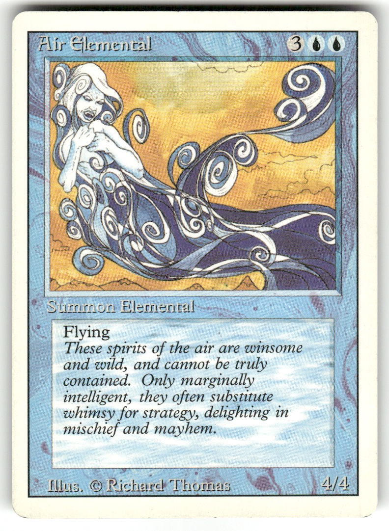 Air Elemental Uncommon Revised Edition Magic: The Gathering Near Mint