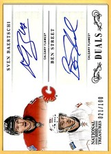 2013-14 Panini National Treasures Dual Autographs Sven Baertschi/Ben Street Auto