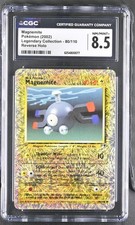 CGC 8.5 Magnemite 80/110 Legendary Collection) Reverse Holo Pokemon Card