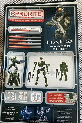 Sprukits HALO Master Chief Model Kit (Level 2) by BANDAI NIB | eBay