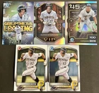 2025 Bowman Chrome Konnor Griffin Lot VIP & Greatness Loading Top 100 5 Card Lot