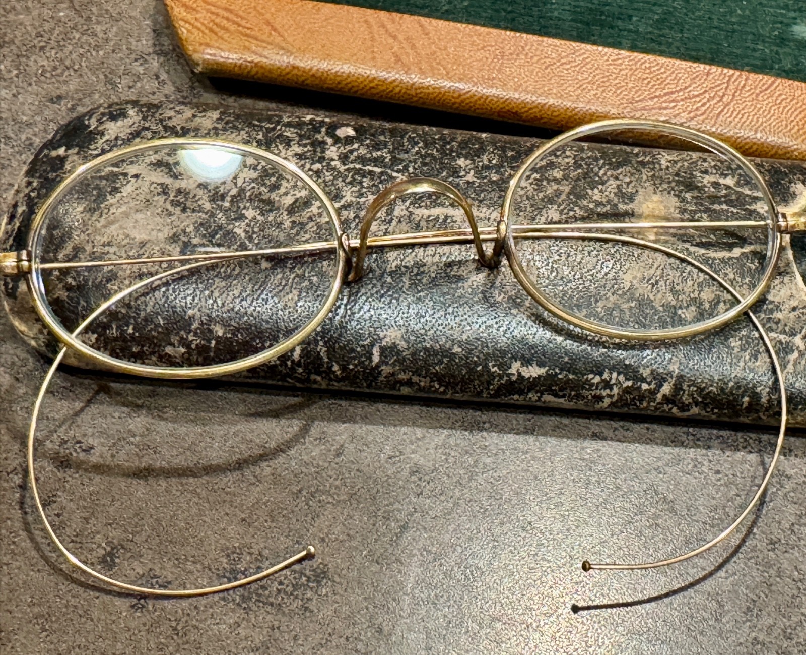 Antique / Vintage solid 14k Spectacles / Glasses … - image 5