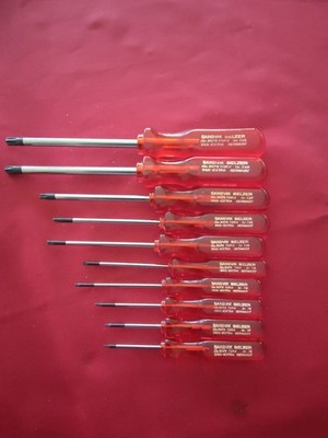 10x Sandvik Belzer  8078 Torx Schraubendreher 