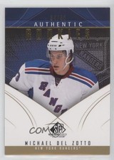 2009-10 SP Game Used Edition Authentic Rookies Gold 34/50 Michael Del Zotto 2d8