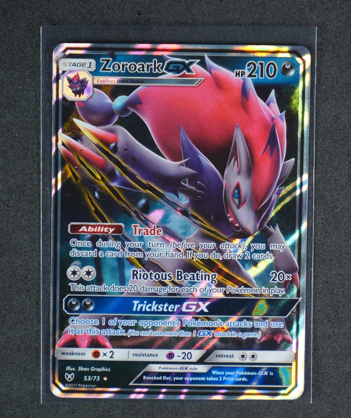 Zoroark GX Holo Ultra Rare #53/73 Shining Legends 2017 NM