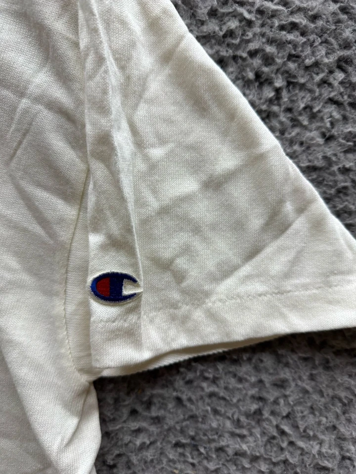 Vintage 80's Champion New York Mets Crew Neck Graphic T Shirt White Mens Size L - Image 4 of 4