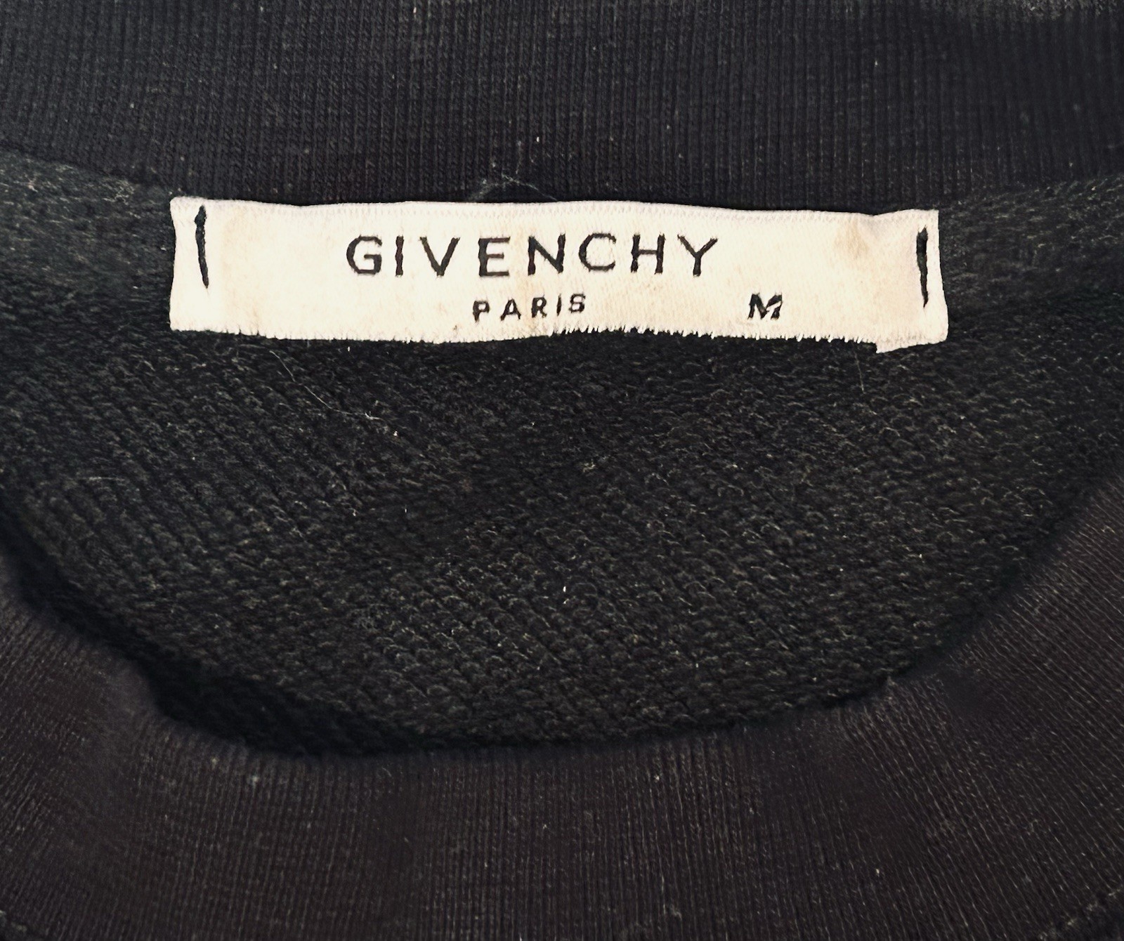 AUTHENTIC GIVENCHY PARIS Blk Stacked Embossed Log… - image 3
