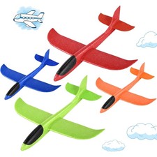 Styropor Flugzeug Kinder Flugzeuge Wurfgleiter Set Spielzeug 44cm