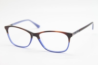 NEW NICOLE MILLER SAINT TROPEZ C02 BROWN BLUE AUTHENTIC EYEGLASSES 58-16