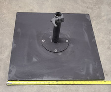 Heavy Duty 100 lbs. Steel Commercial Market Patio Umbrella Base 24"x 24" x 5/8"