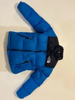 The North Face Men's 1996 Retro Nuptse 700-Fill Puffer Jacket Blue Black Youth L