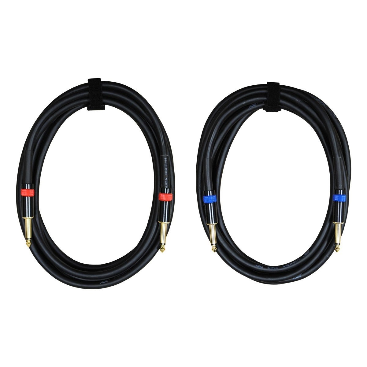 2 PACK 3-25ft 1/4 to 1/4 Pro Audio Sound Speaker Wire DJ Cable 14 gauge E901XX-N