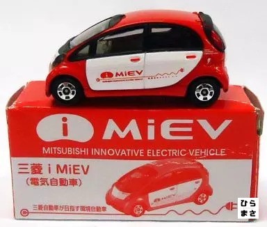Mini Car 1/58 Mitsubishi i-MiEV EV rot x weiß Tomica Event Exclusive