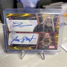 2025 Topps Chrome Deadpool Sabretooth And Pyro Dual Auto Gold Refractor /50