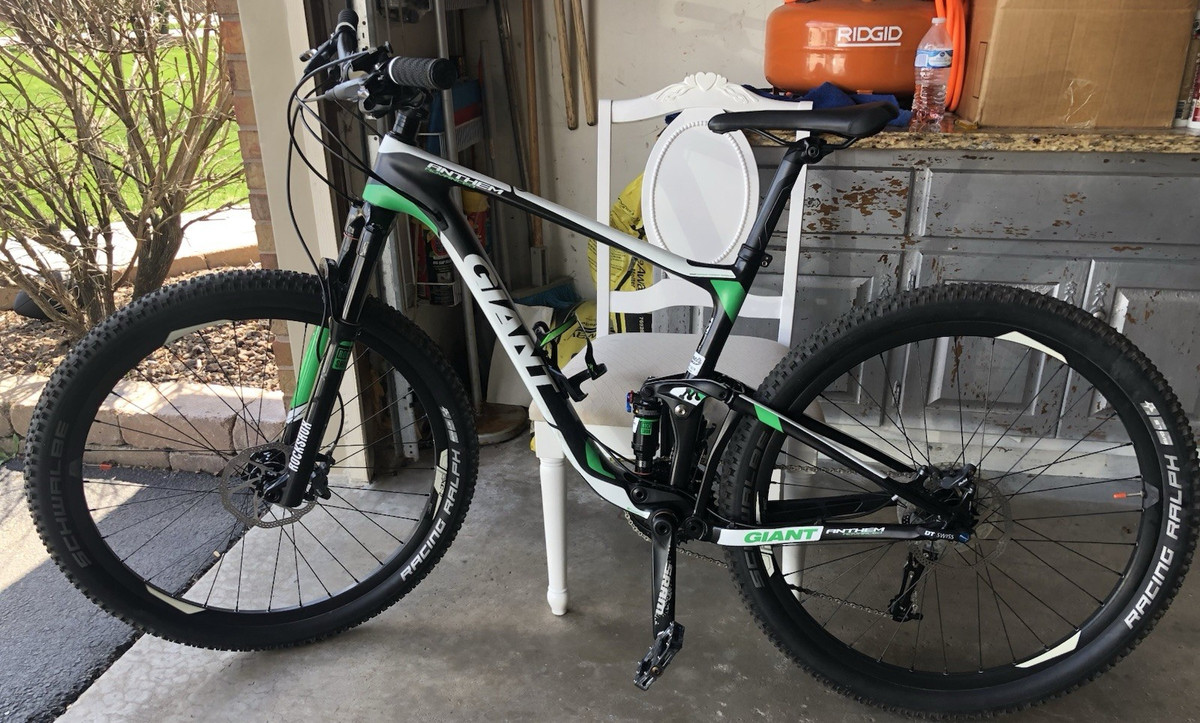 Giant Anthem Full Suspension Mountain Bike 29in Black/Green
