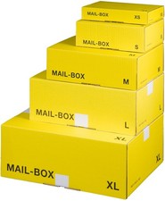 smartboxpro Paket Versandkarton MAIL BOX Größe: XS gelb (20 Kartons)