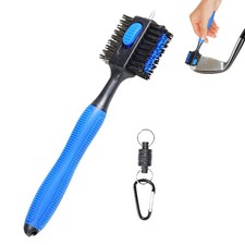 2 Double Sided Golf Club Cleaning Brush Retractable Groove Sharpener CleanerTool