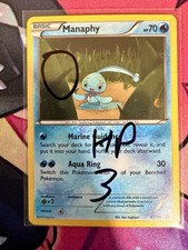 🌀💫 Swirl Manaphy XY190 Cosmos Holo Black Star Promo Pokemon HP3 on eBay