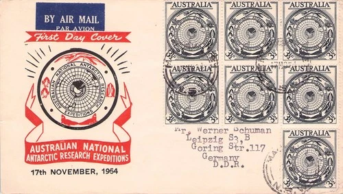 AUSTRALIA - FDC 1954 AUSTRALIAN NATIONAL ANTARCTIC RESEARCH EXPEDITIONS