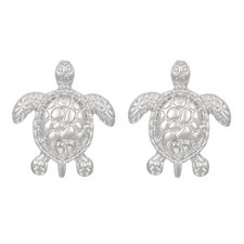 Gold Turtle Stud Earrings for Women 14K Gold Plated Charm Sea Ocean Animal Small