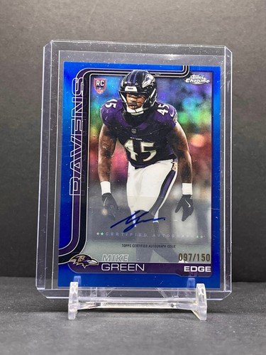 Mike Green 2025 Topps Chrome Blue Refractor #/150 RC #376