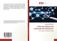 Bavaneethan Yokananth (U. A.) | Effet Des DifféRentes MéThodes De Traitement