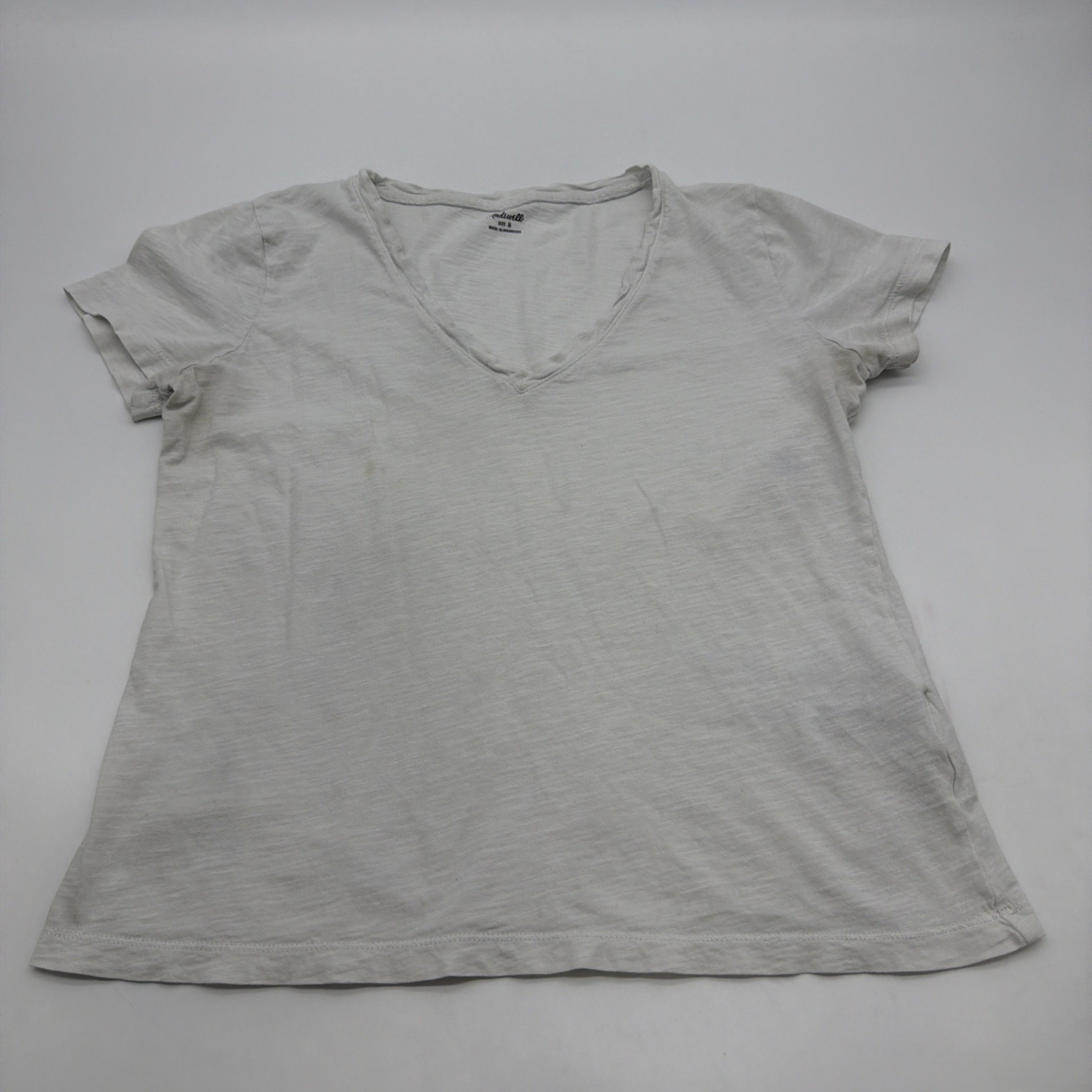 Madewell T-shirt Women S White V-Neck .#46090