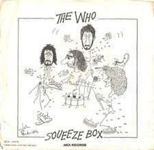 THE WHO-PROMO ONLY PICTURE SLEEVE+45+LYRIC SHEET--(SQUEEZE BOX)--PS--PIC--SLV