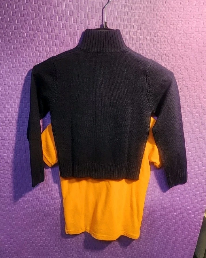 Lote de 2 camisas básicas de manga corta French Toast para niños talla 6-7  Foto 4 de 4