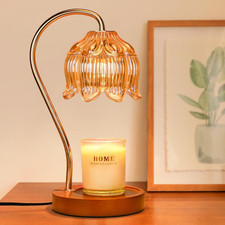 Candle Warmer Lamp with Timer Dimmer Electric Candle Warmer Vintage Flower US