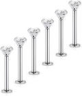 Dyknasz Labret Studs 16G Surgical Steel Monroe Barbell Lip Ring Piercing...