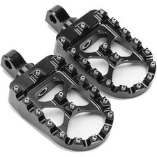 Pair Wide Fat Foot Pegs MX Style Footpegs Fit for Harley Dyna Sportster Bobber