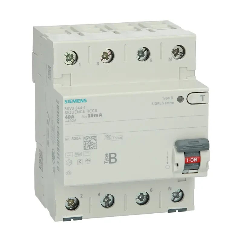 Siemens Grigio Interruttore Differenziale, Interruttore Di Circuito Di Guasto A Terra - Immagine 2