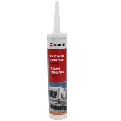 Dichtmasse abtupfbar 310 ml Kartusche Wohnmobil Caravan Camper Boot schwarz     