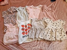 Girls short sleeve tshirt bundle 6-9 months