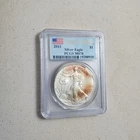 2011 American Silver Eagle Dollar - First Strike - PCGS MS 70 With Toning
