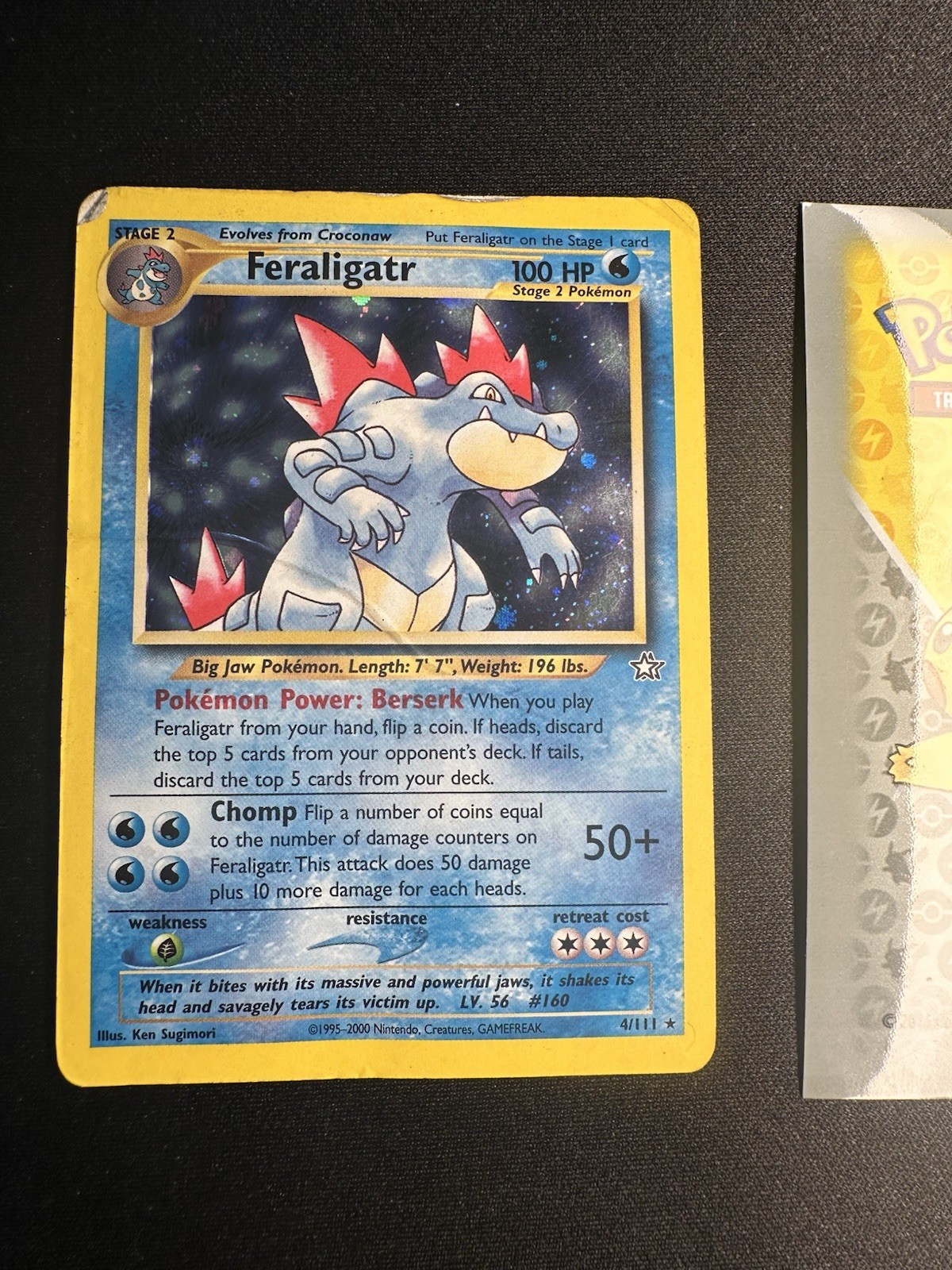 Pokemon Feraligatr 4/111 Neo Genesis Holo Rare 2000 Unlimited 131🔥HP🔥