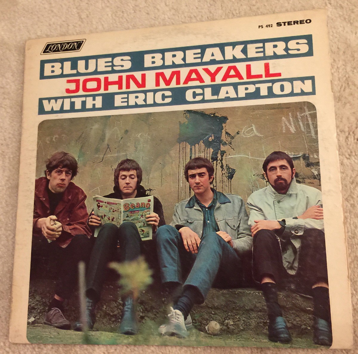 JOHN MAYALL BLUESBREAKERS ERIC CLAPTON RARE ORIGINAL '66 LONDON