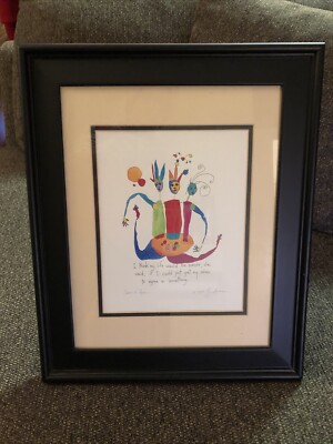 Selves to Agree Story People  Brian Andreas 1994 Art Print Framed/Matted 17x14