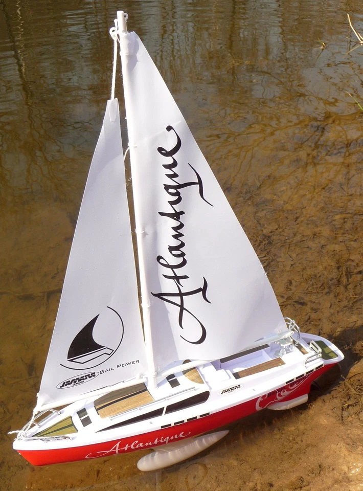 RC Modell Segelboot Atlantique 2 Kanal 27Mhz " Länge 38 cm" Ferngesteuert  40250 - Bild 2 von 4